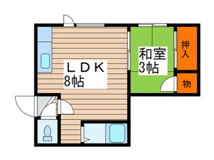 コーポ月寒西の物件間取画像